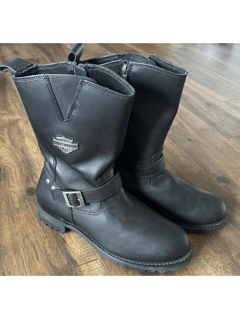 Harley Davidson BLADE Mens Boots D96155 Size 13M Heat Resist Leather TFL COOL
